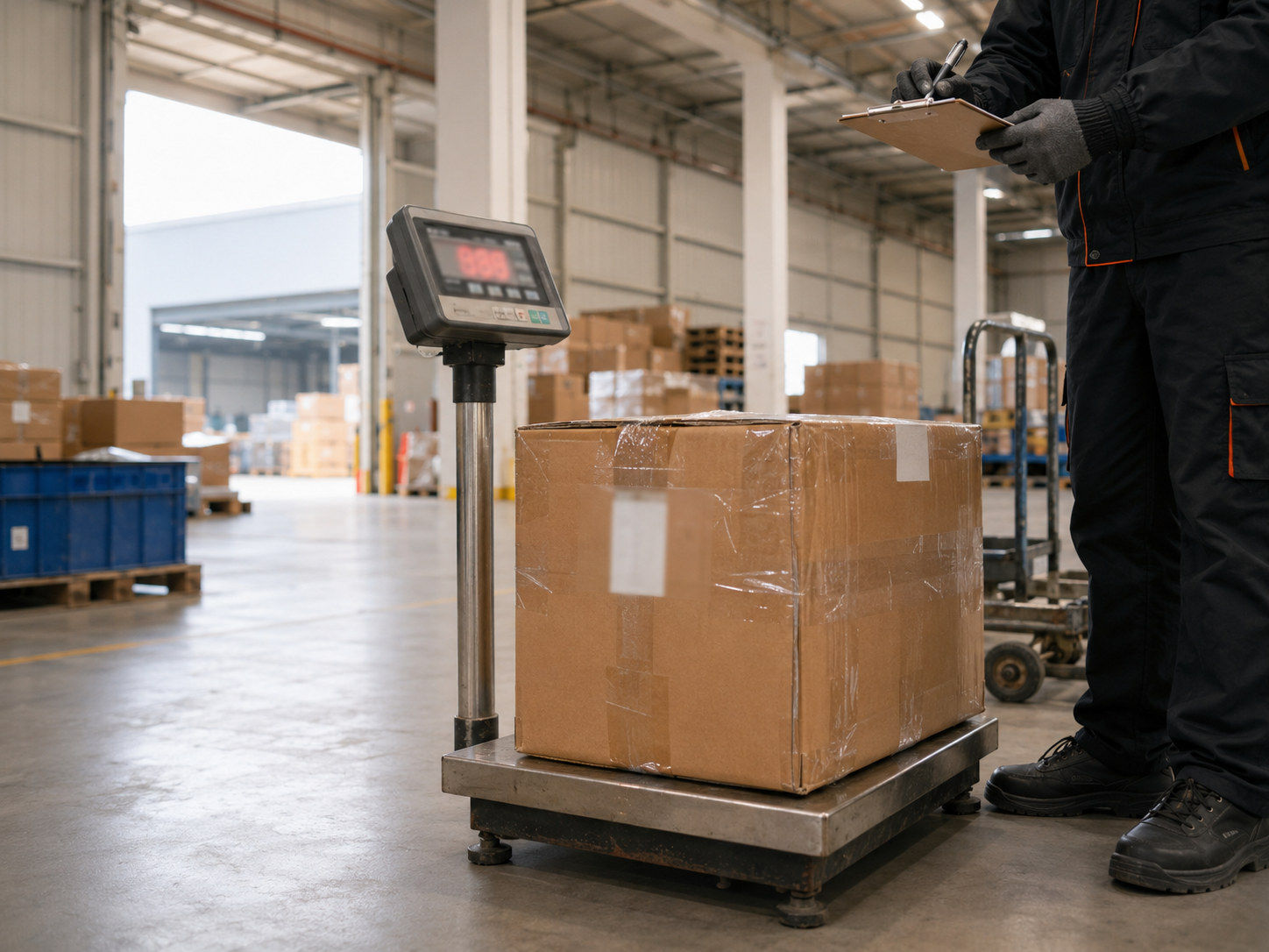 Weighing packages